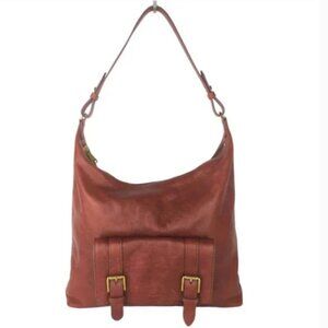 FOSSIL Cleo Hobo Leather Shoulder Bag Purse Brown